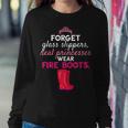 Funny Firefighter Women Fire Fighter Humorous Female Gift Women Crewneck Graphic Sweatshirt Funny Gifts