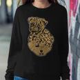 Funny Leopard Dog Pug Mom Costume Mothers Day Gift Women Crewneck Graphic Sweatshirt Funny Gifts