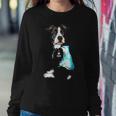 Funny Pit Bull Dog I Love Mom Tattoo Pit Bull Lover Gift Women Crewneck Graphic Sweatshirt Funny Gifts