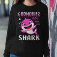 Godmother Shark Doo Doo Christmas Mothers Day Gifts Women Crewneck Graphic Sweatshirt Funny Gifts