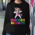 Halloween Dad Mom Daughter Adult Costume Unicorn Security Women Sweatshirt Unique Gifts