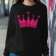 Hbic Womens Gift Head Bitch In Charge Design Women Crewneck Graphic Sweatshirt Funny Gifts