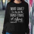 Here For The Halftime Marching Band Mom Women Crewneck Graphic Sweatshirt Personalized Gifts