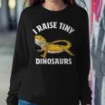 I Raise Tiny Dinosaurs Bearded Dragon Mom Dad Kids Gift Women Crewneck Graphic Sweatshirt Funny Gifts