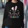 Im The Esl Teacher Bunny Easter Day Rabbit Family Matching Women Crewneck Graphic Sweatshirt Funny Gifts