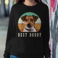 Jack Russell Dad Terrier Mom Best Buddy Retro Vintage Dog Women Sweatshirt Unique Gifts