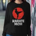 Karate Mom Ponytail Kick Japanese Martial Arts Women Gift Women Crewneck Graphic Sweatshirt Funny Gifts