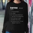 Karma Is My Boyfriend Karma A God Relaxing Thought Inspired Women Crewneck Graphic Sweatshirt Funny Gifts