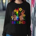 Be Kind Sign Language Hand Talking Lgbtq Gay Les Pride Asl Women Sweatshirt Unique Gifts