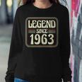 Legend Since 1963 Original Born In 1963 60Th Birthday Year Women Crewneck Graphic Sweatshirt Funny Gifts