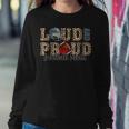 Loud And Proud Football Mom Leopard Print Football Lovers Women Sweatshirt Unique Gifts