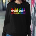 Love Lgbt Rainbow Gnomes Lgbtq Couple Squad Gay Lesbian Women Sweatshirt Unique Gifts