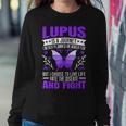 Lupus Awareness Butterfly Wear Purple Sle Autoimmune Disease Women Sweatshirt Unique Gifts