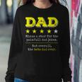 Mens Funny Dad Fathers Day Joke Humor Dad Son Daughter Daddy Women Crewneck Graphic Sweatshirt Personalized Gifts