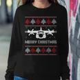 Military Airplane Ugly Christmas Sweater Army Veteran Xmas V2 Women Crewneck Graphic Sweatshirt Funny Gifts