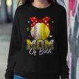 Womens Mom Of Both Baseball And Softball Mom Women Sweatshirt Unique Gifts