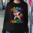 Mommy Of The Birthday Princess Girl Dabbing Unicorn Mom Women Sweatshirt Unique Gifts