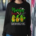 Nurses Love Shenanigans Funny Gnomes Nurse St Patricks Day V7 Women Crewneck Graphic Sweatshirt Funny Gifts