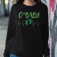 O Baby L&D Nurse St Patricks Day Labor & Delivery Nurse Women Crewneck Graphic Sweatshirt Personalized Gifts