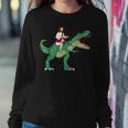 Parody Jesus Riding Dinosaur Meme Dino Lover Believer Women Sweatshirt Unique Gifts