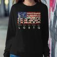 Parody Trump Lgbtq Liberty Guns Beer Bbq American Usa Flag Women Sweatshirt Unique Gifts