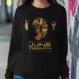 Womens Peace Love Junenth Black Pride Freedom 4Th Of July 1865 Women Sweatshirt Unique Gifts