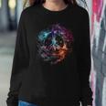 Peace Sign Of Freedom Hippie Flower Child Space Science Women Sweatshirt Unique Gifts