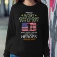 Proud Army Mom I Raised My Heroes Camouflage Graphics Army Women Sweatshirt Unique Gifts