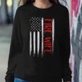 Proud Fire Wife Thin Red Line American Flag Firefighter Gift Women Crewneck Graphic Sweatshirt Funny Gifts