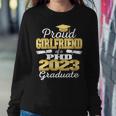 Womens Proud Girlfriend Class Of 2023 Phd Graduate Doctorate Women Sweatshirt Unique Gifts