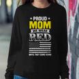 Proud Mom Of Deployed Son Red Friday Family Gift Women Crewneck Graphic Sweatshirt Funny Gifts