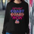 Proud Us Coast Guard Mom Dog Tags Military Mother Gift Women Crewneck Graphic Sweatshirt Funny Gifts