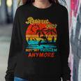 Retired 2023 Not My Problem Anymore Funny Vintage Retirement V14 Women Crewneck Graphic Sweatshirt Funny Gifts