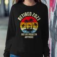Retired 2023 Not My Problem Anymore Vintage Retired 2023 Women Crewneck Graphic Sweatshirt Funny Gifts