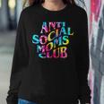 Retro Vintage Anti Social Moms Club Mom Life Mothers Day Women Crewneck Graphic Sweatshirt Funny Gifts