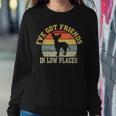 Retro Vintage Chihuahua MomIve Got Friends In Low Places Women Crewneck Graphic Sweatshirt Funny Gifts