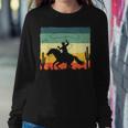 Retro Western Cowboy Design For Men Boys Horse Rider Cowboy Women Crewneck Graphic Sweatshirt Funny Gifts