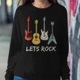 Lets Rock Rock N Roll Guitar Retro Men Women Women Sweatshirt Unique Gifts