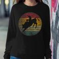 Rodeo Retro Style Bull Riding Cowboy Horse Men Women Kids Women Crewneck Graphic Sweatshirt Funny Gifts