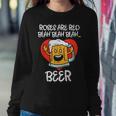 Roses Are Red Blah Beer Funny Valentines Day Drinking Gifts Women Crewneck Graphic Sweatshirt Funny Gifts