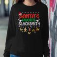 Santas Favorite Blacksmith Christmas Xmas Lights Hat Women Sweatshirt Unique Gifts