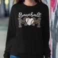 Softball Baseball Mom Leopard Mama Women Women Sweatshirt Unique Gifts