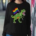 T Rex Rainbow Flag Gay Lesbian Lgbt Pride Women Men Women Sweatshirt Unique Gifts
