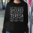 Teresa Name Personalized Birthday Christmas Joke Women Sweatshirt Unique Gifts