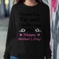 Thanks For Not Swallowing Me Funny Sperm Jokes Mothers Day Women Crewneck Graphic Sweatshirt Personalized Gifts