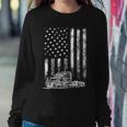 Truck Driver American Flag Trucker Vintage Men Women Gift Women Crewneck Graphic Sweatshirt Funny Gifts