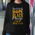 Unapologetically Dope Black Nurse Practitioner Rn V2 Women Crewneck Graphic Sweatshirt Funny Gifts