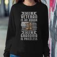 Veteran Honor Grandma Priceless American Veteran Grandma Women Crewneck Graphic Sweatshirt Funny Gifts