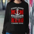 Veteran Quotes - Coast Guard Mom Women Crewneck Graphic Sweatshirt Funny Gifts