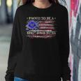 Vintage Usa American Flag Proud To Be A Coast Guard Sister Women Crewneck Graphic Sweatshirt Funny Gifts